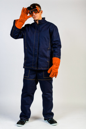 Костюм сварщика «ВОЛАТ» утепленный 3-й класс степени защиты от магазина Рабочий класс