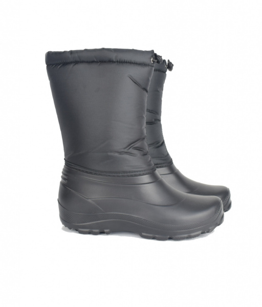 Д404 Сапоги женские из ЭВА с комбинированным верхом, цв. Черный от магазина Рабочий класс