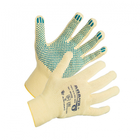 Перчатки трикотажные Апачи+ с ПВХ от магазина Рабочий класс