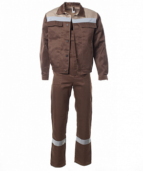 Костюм Оптимал с п/к с СОП (коричневый/бежевый) от магазина Рабочий класс
