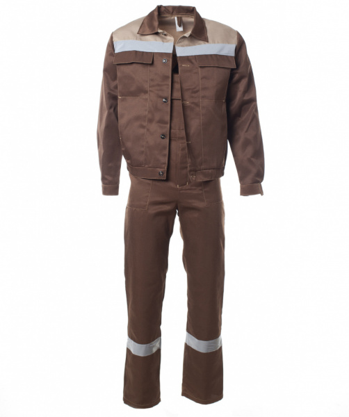 Костюм Оптимал с п/к с СОП (коричневый/бежевый) от магазина Рабочий класс