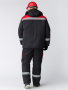 Титан, костюм зимн. куртка+п/к черн.+красн. от магазина Рабочий класс