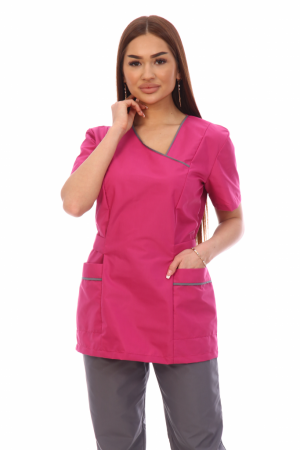 Фото Костюм женский № 51 цв. Фуксия/серый от магазина Рабочий класс Костюм женский № 51 цв. Фуксия/серый от магазина Рабочий класс