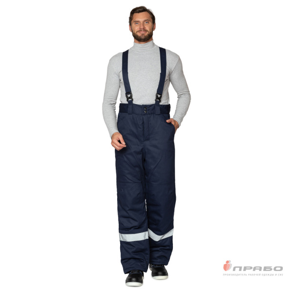 Костюм антистатический утеплённый "Антистат"с бр.ками, цв. тёмно-синий/василёк от магазина Рабочий класс