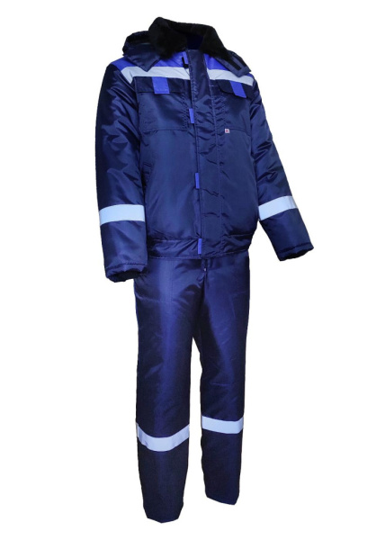 Костюм утепленный ОРИОН куртка, полукомбинезон, цв.т.синий/василек, тк.Оксфорд от магазина Рабочий класс