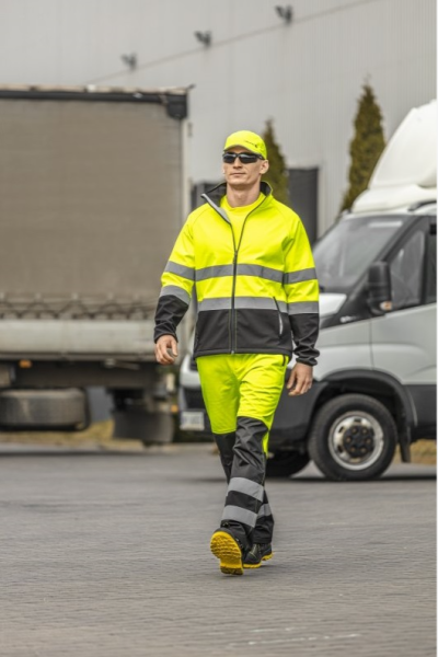 Куртка рабочая сигнальная HOEGERT EXTER SOFTSHELL, цв. лимон от магазина Рабочий класс