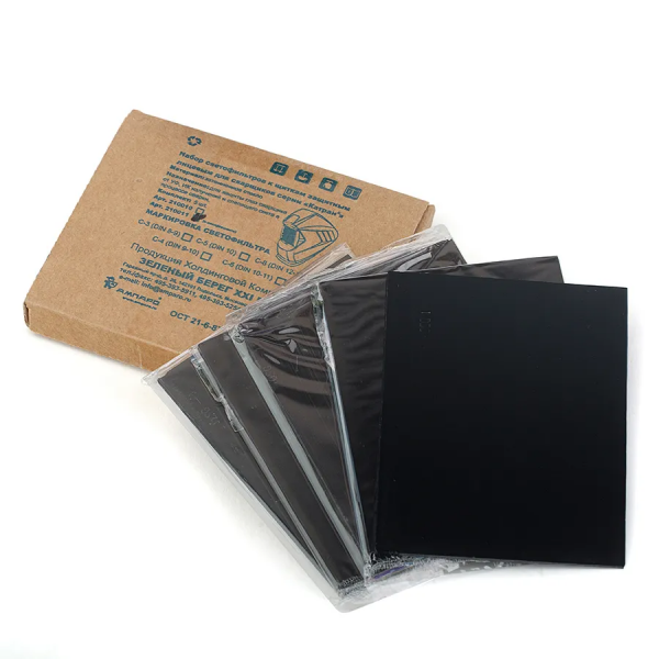 Светофильтр для маски сварщика Катран (90*110) С-4 от магазина Рабочий класс