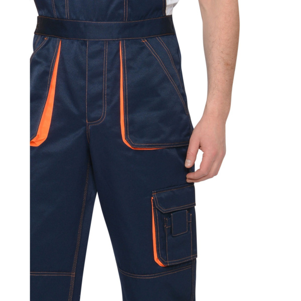 Полукомбинезон CROWN цв. Синий с оранжевым от магазина Рабочий класс