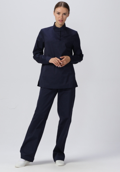 Костюм женский ХАССП-Стандарт NEW (тк.Смесовая,160), т.синий  от магазина Рабочий класс
