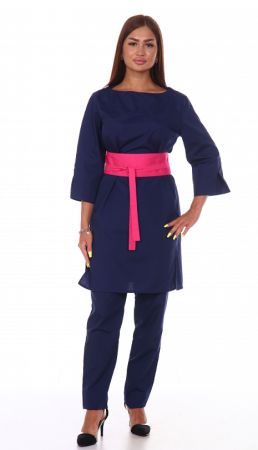 Туника № 1 цв. Малина/темно-синий от магазина Рабочий класс