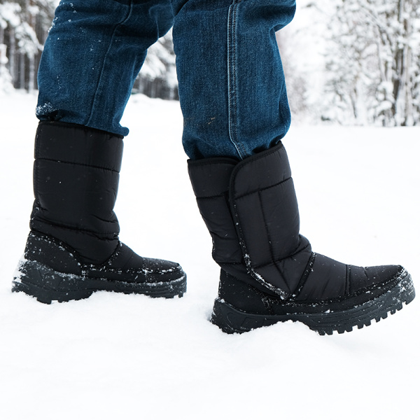 Сапоги дутые мужские "Аляска" Черные арт. 11-51-5 от магазина Рабочий класс