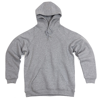 Толстовка с капюшоном, кенгуру цв. серый-меланж от магазина Рабочий класс