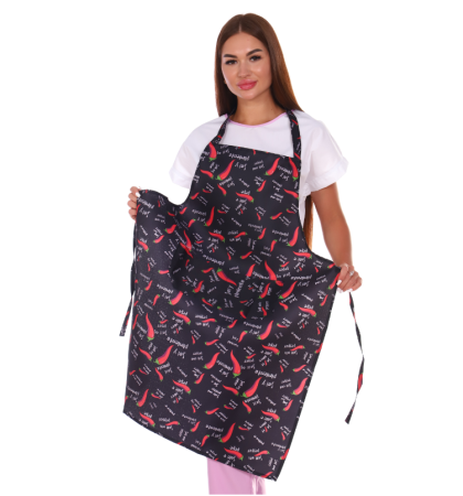 Фартук № 23/1 тк. Оксфорд на основе (Перцы, 44-60) от магазина Рабочий класс