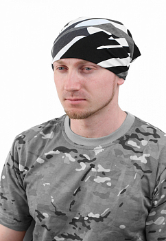 Косынка-бандана серые расцветки от магазина Рабочий класс