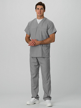 Костюм мужской универсальный хирурга (тк.Панацея,160), серый гранит от магазина Рабочий класс