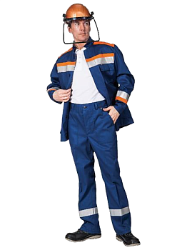 Костюм летний Энергия-А, 13,2 кал., т.синий/оранжевый от магазина Рабочий класс