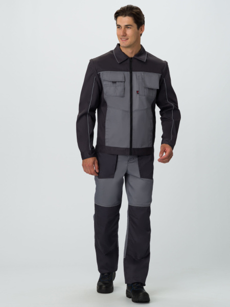 Куртка-трансформер ЛИДЕР IMP т.серый/св.серый тк.Смесовая от магазина Рабочий класс