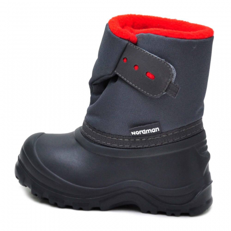 Сноубутсы Nordman JOY малодетские из ЭВА на высокой липучке цв. красн. серый от магазина Рабочий класс