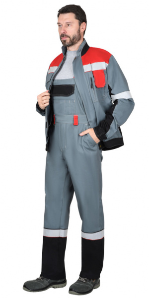 Костюм Виват с п/к (серый/черный/красный) от магазина Рабочий класс