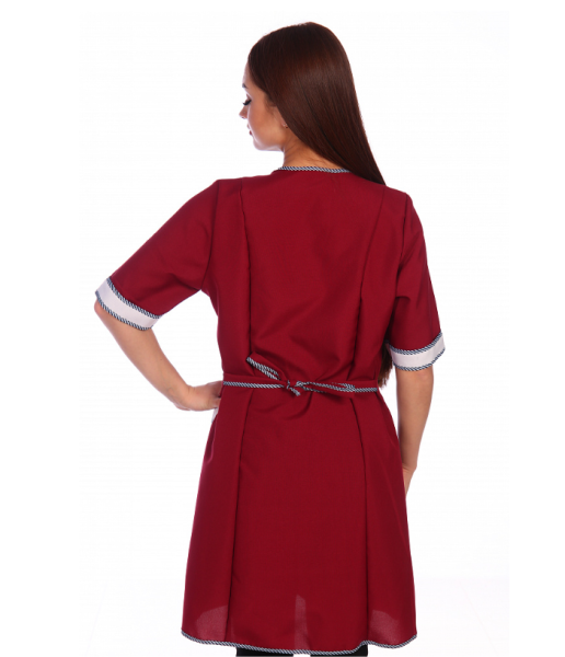 Халат № 20 (габардин) цв. Бордо от магазина Рабочий класс