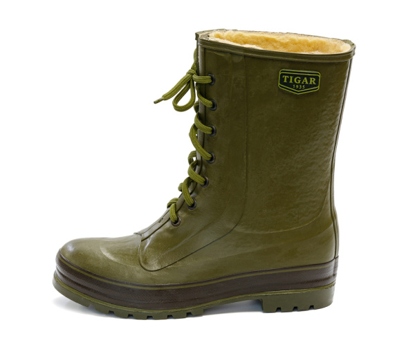 Сапоги резиновые охотничьи утепл., "Балканский охотник" укороч., "Tigar", цвет зеленый, арт 21366 от магазина Рабочий класс