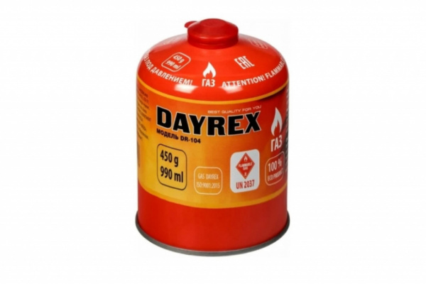 Газовый баллон 450 гр. DYREX-104, 1/12 от магазина Рабочий класс