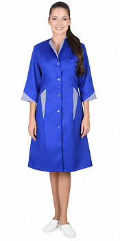 Халат Марлен-2 женский, цв. васильковый от магазина Рабочий класс