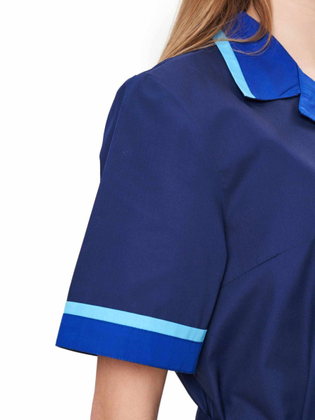 Халат женский "Прибой" т.синий/васильковый/голубой от магазина Рабочий класс