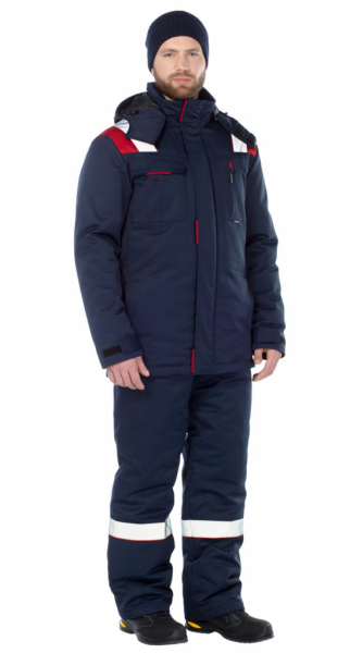 Анкер, костюм утепленный с п/к цв. синий-красный, 4 кл. пояс от магазина Рабочий класс