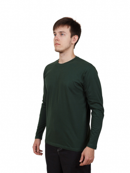 Футболка мужская с длин. рукавом цв. зеленый от магазина Рабочий класс