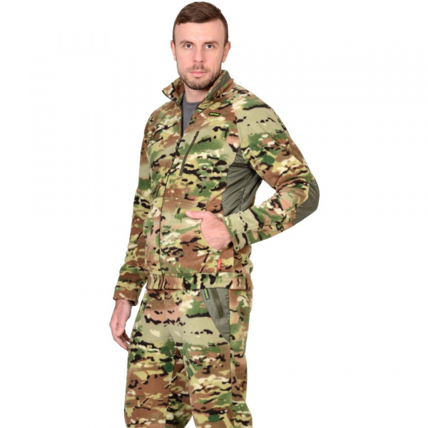 Куртка флисовая мужская КМФ "Мультикам" от магазина Рабочий класс