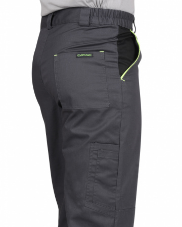 Брюки Ховард т-серый с черн.+лимон от магазина Рабочий класс