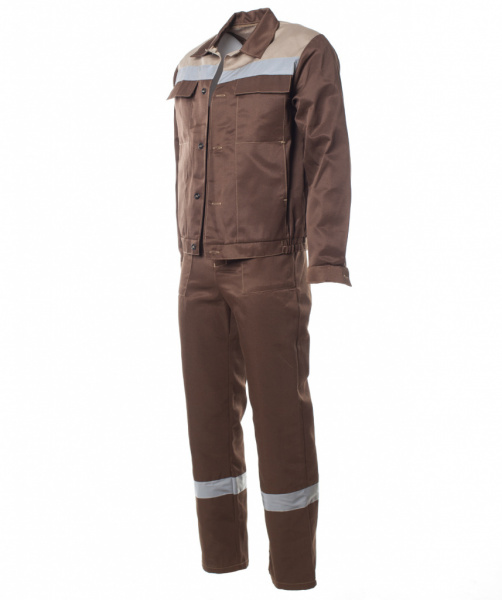 Костюм Оптимал с п/к с СОП (коричневый/бежевый) от магазина Рабочий класс