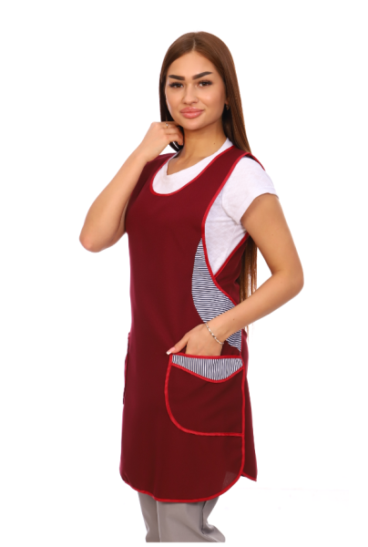 Фартук № 18 цв. бордовый от магазина Рабочий класс