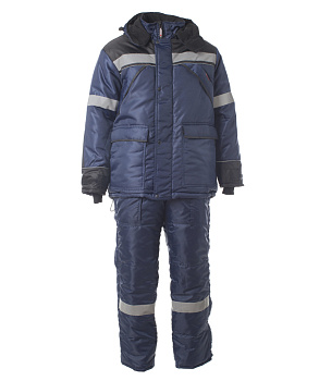 Костюм утепленный «ПАМИР» куртка, полукомбинезон цв. т.синий с черным  от магазина Рабочий класс