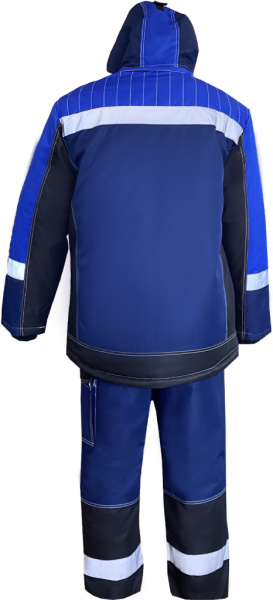 Костюм зимний мужской ЮКОН-Мембрана, ЮП-2, с п/к, цв. т-синий, черный, васильковый от магазина Рабочий класс