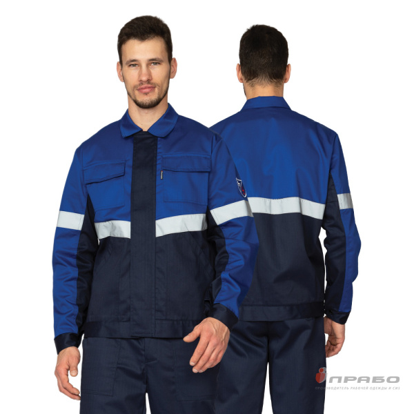 Костюм антистатический мужской "Вираж-Антистат М" тёмно-синий/василёк, брюки от магазина Рабочий класс