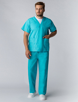 Костюм хирурга (тк.ТиСи), бирюзовый от магазина Рабочий класс