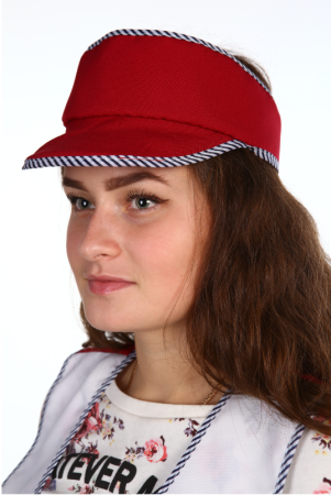 Козырек продавца тк. Габардин, цв. красный от магазина Рабочий класс