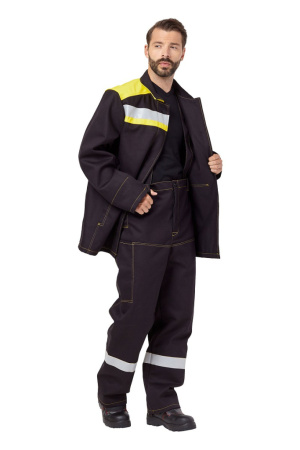 Костюм сварщика мужской летний "Файмер 2" цвет черный/желтый от магазина Рабочий класс