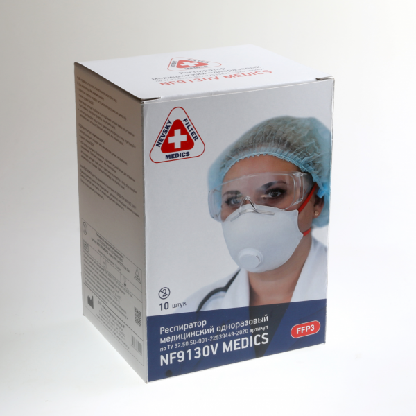 Респиратор медицинский NF9130 MEDICS, класс защиты FFP3 NR D от магазина Рабочий класс