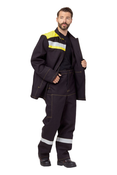Костюм сварщика мужской летний "Файмер 2" цвет черный/желтый от магазина Рабочий класс