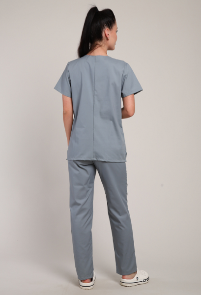 Костюм женский № 65 поливискоза цв.серый от магазина Рабочий класс