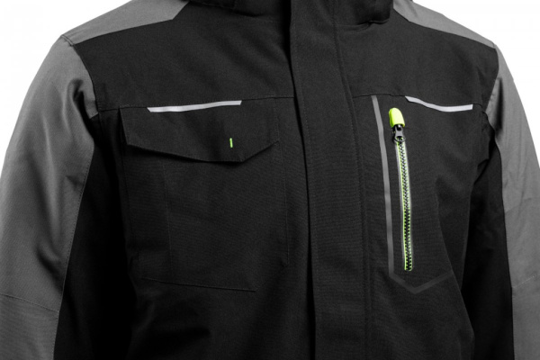 Куртка утепленная HOEGERT AMOS, с капюшоном цв. черный HT5K923 от магазина Рабочий класс