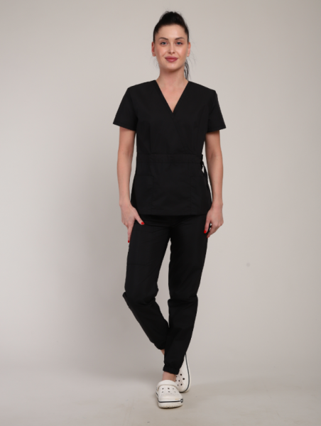 Костюм № 407 тк. хлопок/спандекс цв. черный  от магазина Рабочий класс