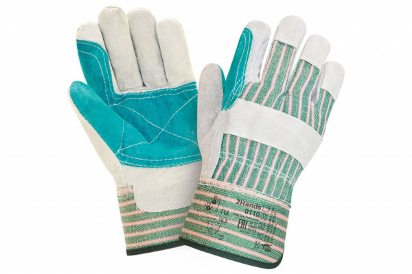 Перчатки спилковые комбинированные 0110 от магазина Рабочий класс