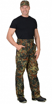 Брюки Сириус-Скаут тк. смесовая КМФ Флектарн от магазина Рабочий класс