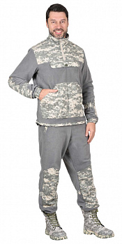Костюм Сириус-Фишер, летний флисовый серый с КМФ пустыня от магазина Рабочий класс