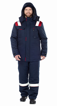 Анкер, костюм утепленный с п/к цв. синий-красный, 4 кл. пояс от магазина Рабочий класс