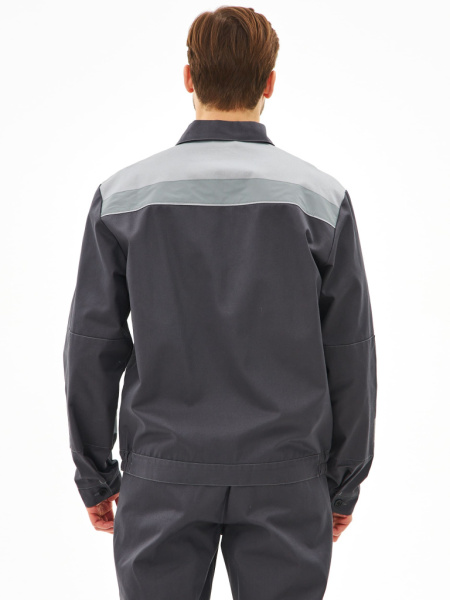 Костюм Липецк-2 СОП CH (тк.Смесовая,280) п/к, т.серый/св.серый от магазина Рабочий класс